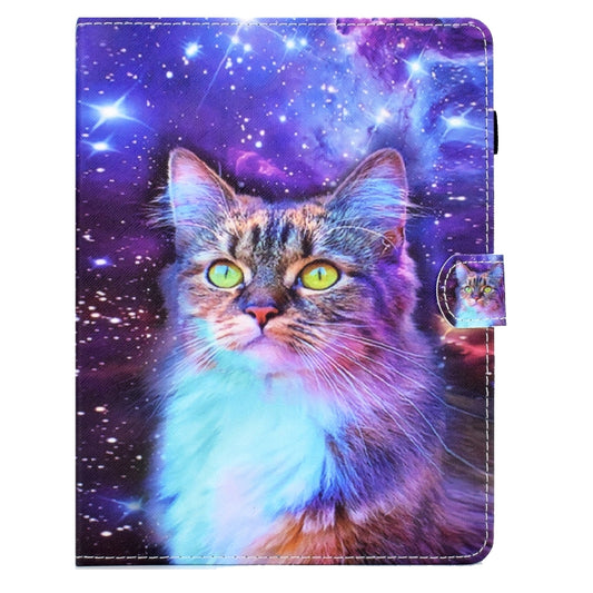 For 8 inch Tablet Electric Pressed TPU Leather Tablet Case(Star Cat) - 8 inch by buy2fix | Online Shopping UK | buy2fix