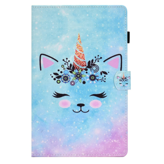For Samsung Galaxy Tab A8 Sewing Pen Slot Leather Tablet Case(Wildebeest) - Other Galaxy Tab PC by buy2fix | Online Shopping UK | buy2fix