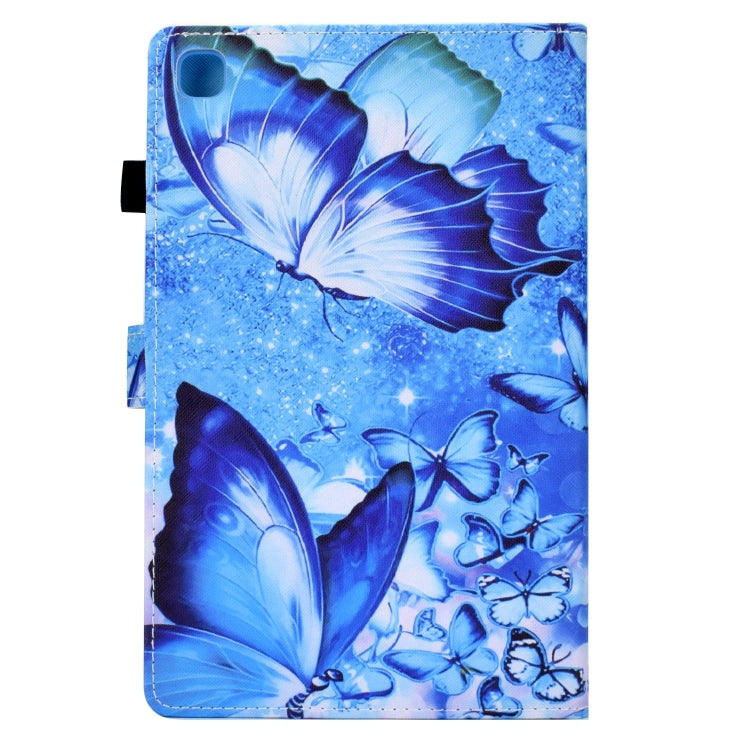 For Samsung Galaxy Tab A 10.1 2019 T510 Sewing Pen Slot Leather Tablet Case(Butterflies) - Tab A 10.1 (2019) T510 / T515 by buy2fix | Online Shopping UK | buy2fix