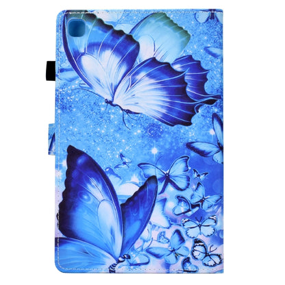 For Samsung Galaxy Tab A 10.1 2019 T510 Sewing Pen Slot Leather Tablet Case(Butterflies) - Tab A 10.1 (2019) T510 / T515 by buy2fix | Online Shopping UK | buy2fix