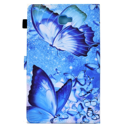 For Samsung Galaxy Tab A 10.1 2016 T580 Sewing Pen Slot Leather Tablet Case(Butterflies) by buy2fix