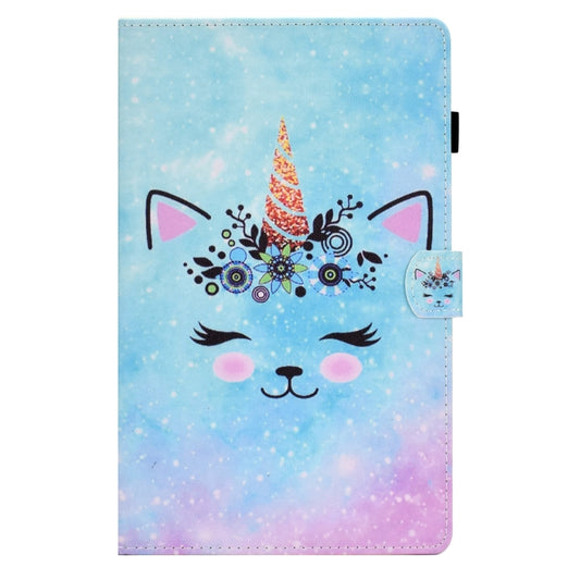For Samsung Galaxy Tab A 10.1 2016 T580 Sewing Pen Slot Leather Tablet Case(Wildebeest) - Tab A 10.1 by buy2fix | Online Shopping UK | buy2fix