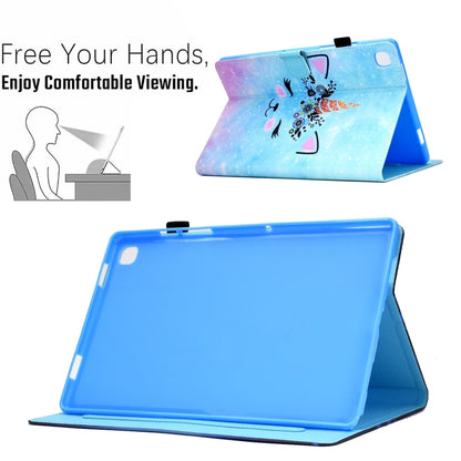 For Samsung Galaxy Tab S6 Lite T610 Sewing Pen Slot Leather Tablet Case(Wildebeest) - Tab S6 Lite P610 / P615 by buy2fix | Online Shopping UK | buy2fix