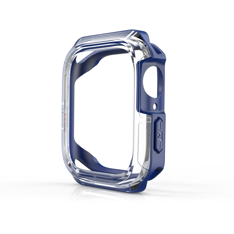 Transparent Two-color Armor Case For Apple Watch Series 6 & SE & 5 & 4 40mm(Blue) by buy2fix