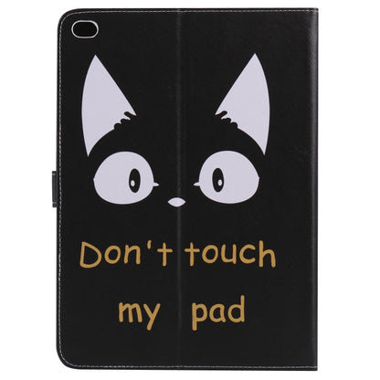 For iPad 5 & 6 Colored Drawing Pattern Horizontal Flip PU Leather Case with Holder & Card Slots & Wallet & Sleep / Wake-up Function(Cat Ears) - More iPad Cases by buy2fix | Online Shopping UK | buy2fix
