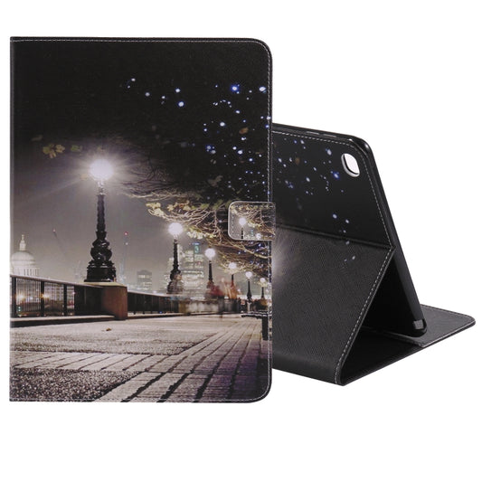 For iPad 5 & 6 Colored Drawing Pattern Horizontal Flip PU Leather Case with Holder & Card Slots & Wallet & Sleep / Wake-up Function(Cityscape) - More iPad Cases by buy2fix | Online Shopping UK | buy2fix