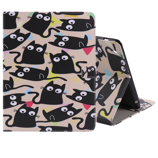 Colored Drawing Pattern Horizontal Flip PU Leather Case with Holder & Card Slots & Wallet & Sleep / Wake-up Function(Little Cat) - iPad 4 & 3 & 2 Cases by buy2fix | Online Shopping UK | buy2fix
