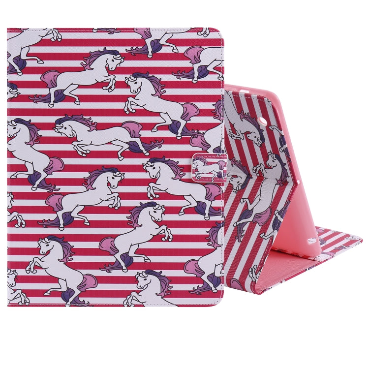Colored Drawing Pattern Horizontal Flip PU Leather Case with Holder & Card Slots & Wallet & Sleep / Wake-up Function(Horse) - iPad 4 & 3 & 2 Cases by buy2fix | Online Shopping UK | buy2fix