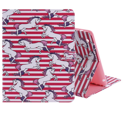 Colored Drawing Pattern Horizontal Flip PU Leather Case with Holder & Card Slots & Wallet & Sleep / Wake-up Function(Horse) - iPad 4 & 3 & 2 Cases by buy2fix | Online Shopping UK | buy2fix
