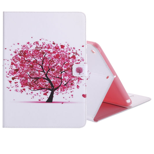 Colored Drawing Pattern Horizontal Flip PU Leather Case with Holder & Card Slots & Wallet & Sleep / Wake-up Function(Colored Tree) - iPad 9.7 (2018) & (2017) Cases by buy2fix | Online Shopping UK | buy2fix