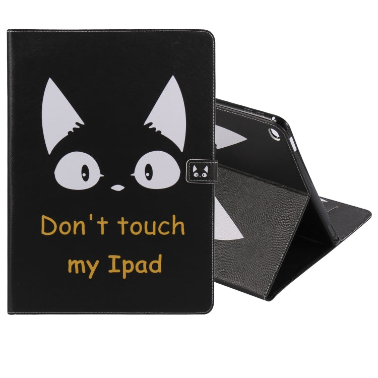 For iPad Pro 12.9 2018 Colored Drawing Pattern Horizontal Flip PU Leather Case with Holder & Card Slots & Wallet & Sleep / Wake-up Function(Cat Ears) - More iPad Cases by buy2fix | Online Shopping UK | buy2fix