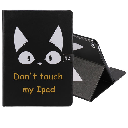 For iPad Pro 12.9 2018 Colored Drawing Pattern Horizontal Flip PU Leather Case with Holder & Card Slots & Wallet & Sleep / Wake-up Function(Cat Ears) - More iPad Cases by buy2fix | Online Shopping UK | buy2fix