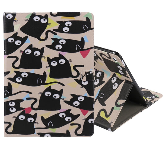 For iPad Pro 12.9 2018 Colored Drawing Pattern Horizontal Flip PU Leather Case with Holder & Card Slots & Wallet & Sleep / Wake-up Function(Little Cat) - More iPad Cases by buy2fix | Online Shopping UK | buy2fix