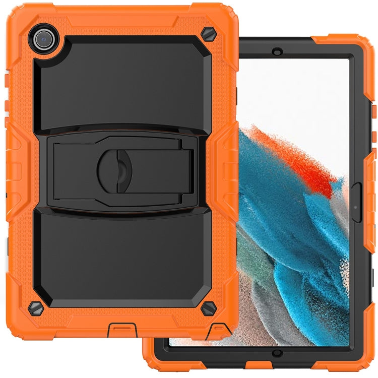 For Samsung Galaxy Tab A8 10.5 2021 Shockproof Black Silicone + PC Tablet Protective Case(Orange) - Other Galaxy Tab PC by buy2fix | Online Shopping UK | buy2fix