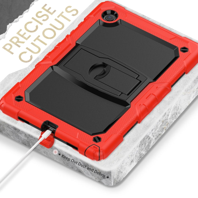 For Samsung Galaxy Tab A8 10.5 2021 Shockproof Black Silicone + PC Tablet Protective Case(Red) - Other Galaxy Tab PC by buy2fix | Online Shopping UK | buy2fix