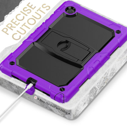 For Samsung Galaxy Tab A8 10.5 2021 Shockproof Black Silicone + PC Tablet Protective Case(Purple) - Other Galaxy Tab PC by buy2fix | Online Shopping UK | buy2fix