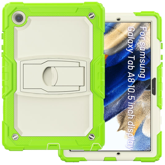 For Samsung Galaxy Tab A8 10.5 2021 Shockproof Beige Silicone + PC Tablet Protective Case(Yellow Green) - Other Galaxy Tab PC by buy2fix | Online Shopping UK | buy2fix