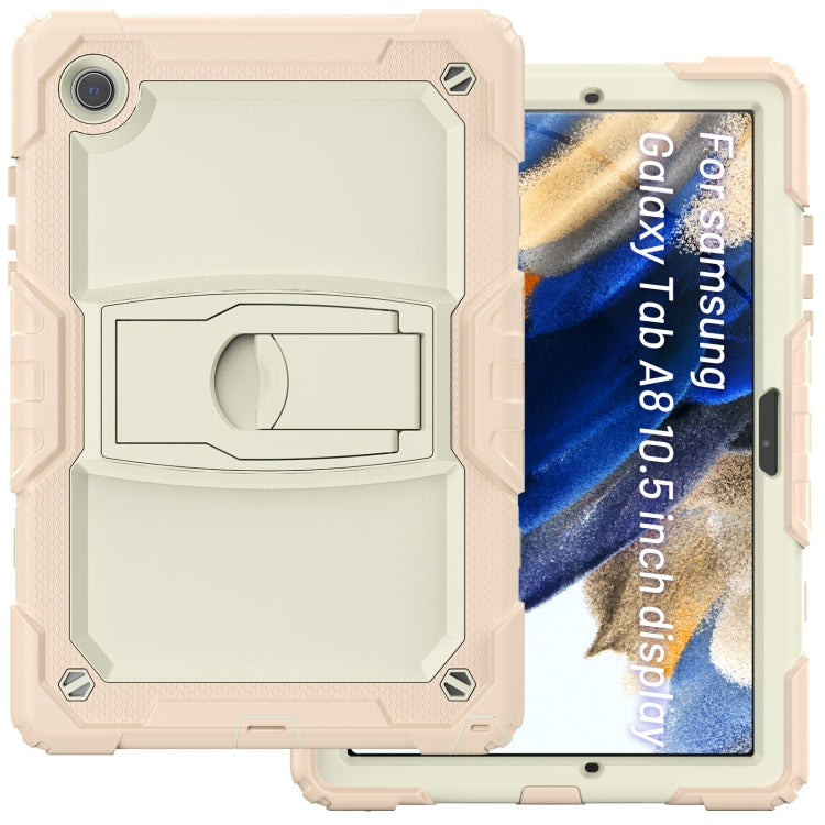 For Samsung Galaxy Tab A8 10.5 2021 Shockproof Beige Silicone + PC Tablet Protective Case(Rose Gold) - Other Galaxy Tab PC by buy2fix | Online Shopping UK | buy2fix