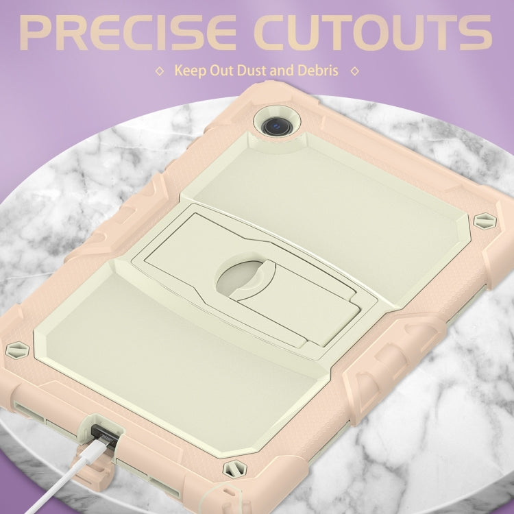 For Samsung Galaxy Tab A8 10.5 2021 Shockproof Beige Silicone + PC Tablet Protective Case(Rose Gold) - Other Galaxy Tab PC by buy2fix | Online Shopping UK | buy2fix