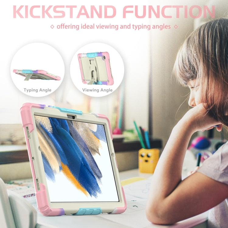 For Samsung Galaxy Tab A8 10.5 2021 Shockproof Beige Silicone + PC Tablet Protective Case(Camouflage Pink) - Other Galaxy Tab PC by buy2fix | Online Shopping UK | buy2fix