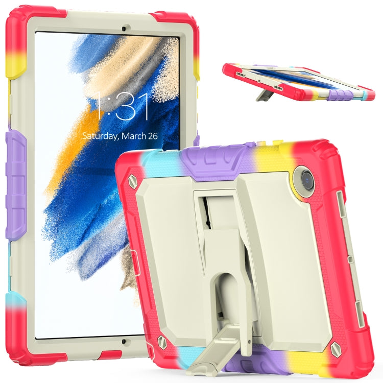 For Samsung Galaxy Tab A8 10.5 2021 Shockproof Beige Silicone + PC Tablet Protective Case(Camouflage Red) - Other Galaxy Tab PC by buy2fix | Online Shopping UK | buy2fix