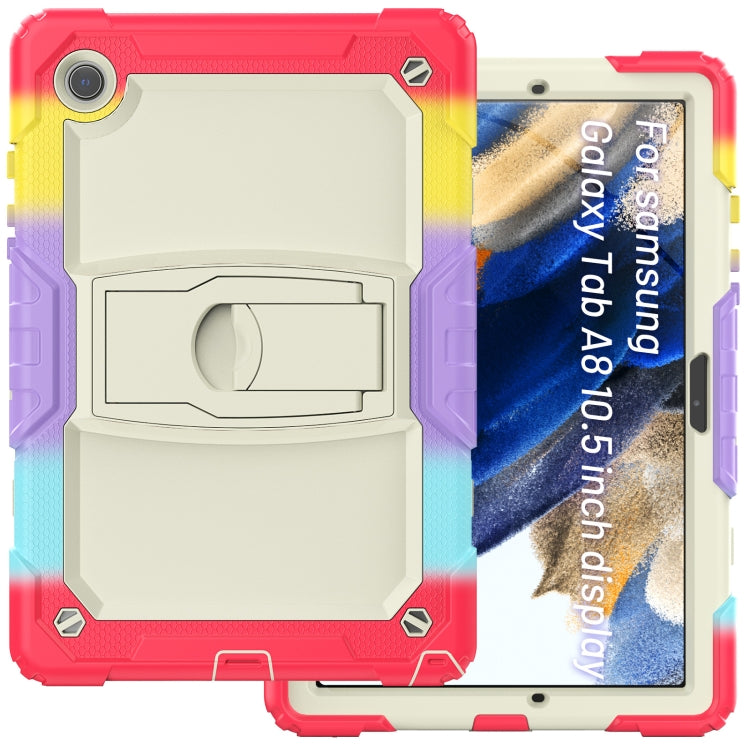 For Samsung Galaxy Tab A8 10.5 2021 Shockproof Beige Silicone + PC Tablet Protective Case(Camouflage Red) - Other Galaxy Tab PC by buy2fix | Online Shopping UK | buy2fix