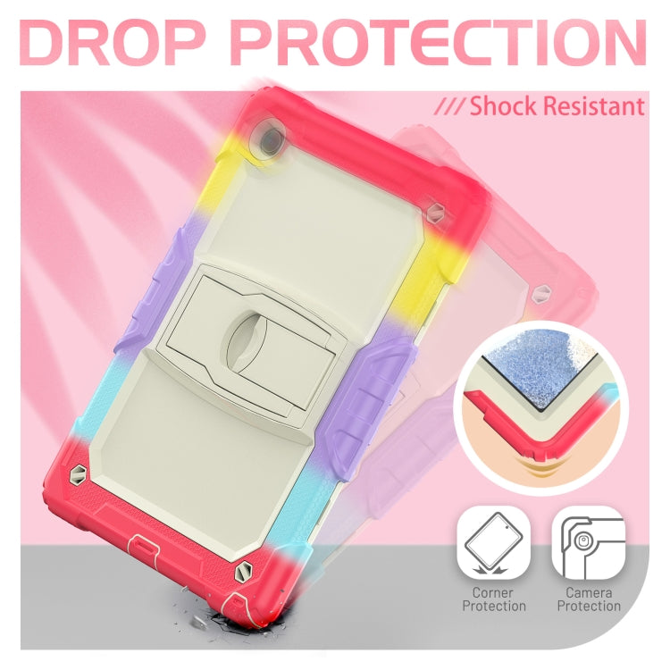 For Samsung Galaxy Tab A8 10.5 2021 Shockproof Beige Silicone + PC Tablet Protective Case(Camouflage Red) - Other Galaxy Tab PC by buy2fix | Online Shopping UK | buy2fix