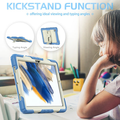 For Samsung Galaxy Tab A8 10.5 2021 Shockproof Beige Silicone + PC Tablet Protective Case(Light Blue) - Other Galaxy Tab PC by buy2fix | Online Shopping UK | buy2fix