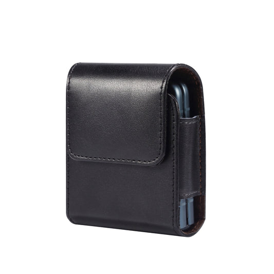 For Huawei P50 Pocket Genuine Leather Waist Hanging Phone Case(Black) - Huawei Cases by buy2fix | Online Shopping UK | buy2fix