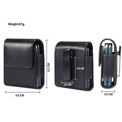 For Huawei P50 Pocket Genuine Leather Waist Hanging Phone Case(Black) - Huawei Cases by buy2fix | Online Shopping UK | buy2fix