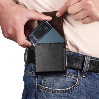 For Huawei P50 Pocket Genuine Leather Waist Hanging Phone Case(Black) - Huawei Cases by buy2fix | Online Shopping UK | buy2fix