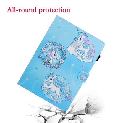 For Samsung Galaxy Tab A8 10.5 2021 Coloured Drawing Stitching Leather Tablet Case(Unicorn) - Other Galaxy Tab PC by buy2fix | Online Shopping UK | buy2fix