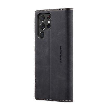 For Samsung Galaxy S22 Ultra 5G CaseMe 013 Multifunctional Leather Phone Case(Black) - Galaxy S22 Ultra 5G Cases by CaseMe | Online Shopping UK | buy2fix