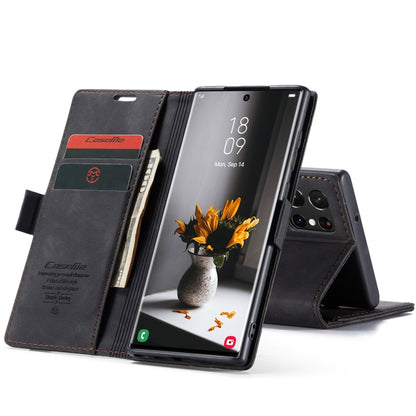 For Samsung Galaxy S22 Ultra 5G CaseMe 013 Multifunctional Leather Phone Case(Black) - Galaxy S22 Ultra 5G Cases by CaseMe | Online Shopping UK | buy2fix