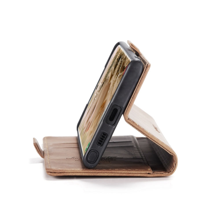 For Samsung Galaxy S22 Ultra 5G CaseMe 013 Multifunctional Leather Phone Case(Brown) by CaseMe