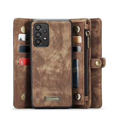 For Samsung Galaxy A33 5G CaseMe-008 Detachable Multifunctional Horizontal Flip Leather Case(Brown) - Galaxy Phone Cases by CaseMe | Online Shopping UK | buy2fix