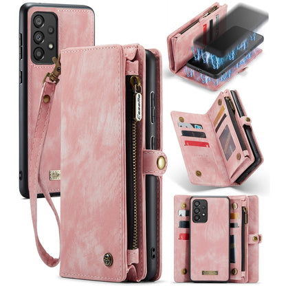 For Samsung Galaxy A33 5G CaseMe-008 Detachable Multifunctional Horizontal Flip Leather Case (Pink) by CaseMe