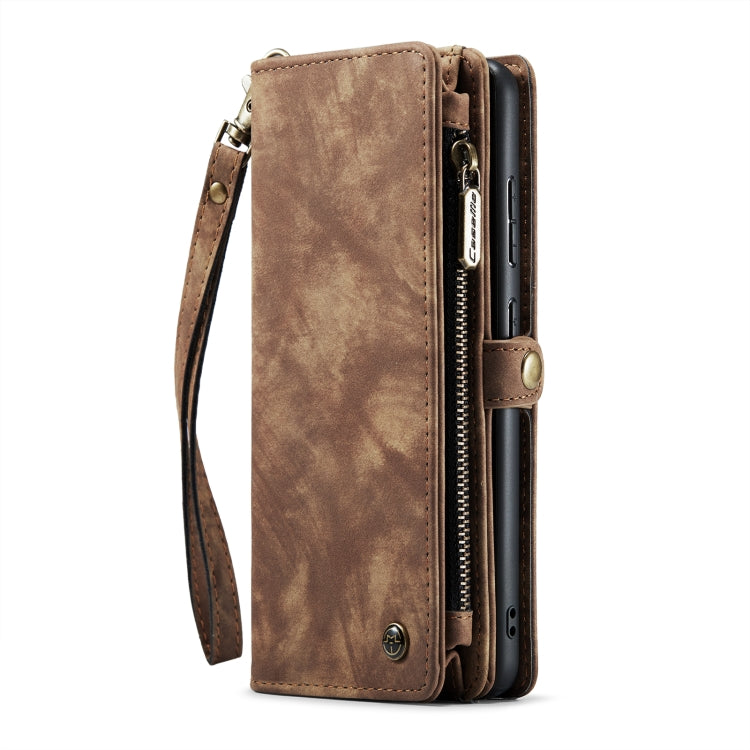 For Samsung Galaxy S22 5G CaseMe-008 Detachable Multifunctional Horizontal Flip Leather Case(Brown) - Galaxy S22 5G Cases by CaseMe | Online Shopping UK | buy2fix