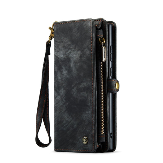 For Samsung Galaxy S22 Ultra 5G CaseMe-008 Detachable Multifunctional Horizontal Flip Leather Case(Black) - Galaxy S22 Ultra 5G Cases by CaseMe | Online Shopping UK | buy2fix