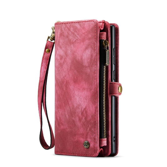 For Samsung Galaxy S22 Ultra 5G CaseMe-008 Detachable Multifunctional Horizontal Flip Leather Case(Red) - Galaxy S22 Ultra 5G Cases by CaseMe | Online Shopping UK | buy2fix