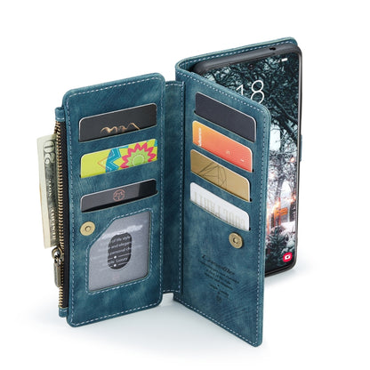 For Samsung Galaxy S22 5G CaseMe C30 Multifunctional Phone Leather Case with Holder & Card Slot & Wallet(Blue) - Galaxy S22 5G Cases by CaseMe | Online Shopping UK | buy2fix