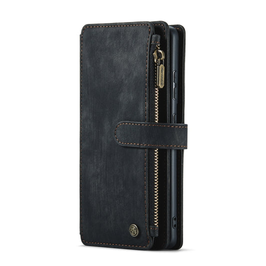 For Samsung Galaxy S22+ 5G CaseMe C30 Multifunctional Phone Leather Case with Holder & Card Slot & Wallet(Black) - Galaxy S22+ 5G Cases by CaseMe | Online Shopping UK | buy2fix