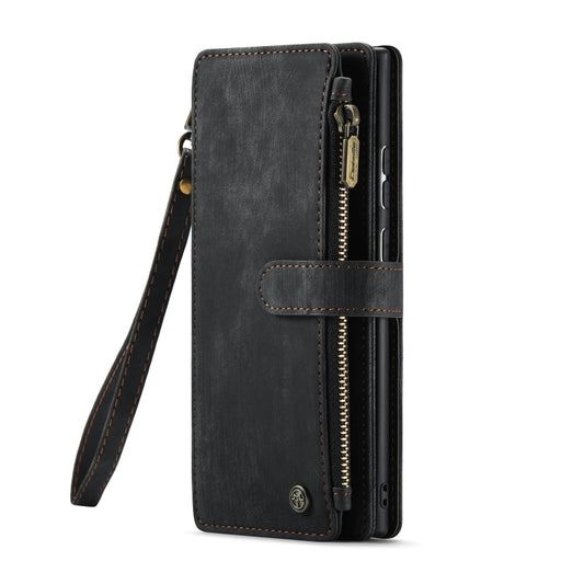 For Samsung Galaxy S22 Ultra 5G CaseMe C30 Multifunctional Phone Leather Case with Holder & Card Slot & Wallet(Black) - Galaxy S22 Ultra 5G Cases by CaseMe | Online Shopping UK | buy2fix