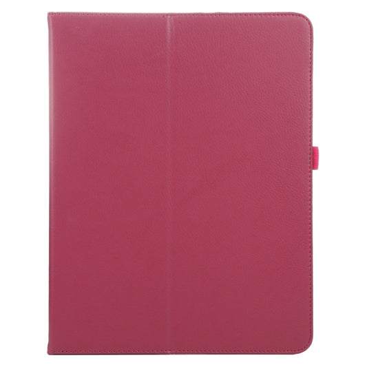 For iPad Air 13 2025 / 2024 / iPad Pro 12.9 2022 / 2021 / 2020 / 2018 Litchi Texture Solid Color Leather Tablet Case(Rose Red) - iPad Pro 12.9 (2022/2021) Cases by buy2fix | Online Shopping UK | buy2fix