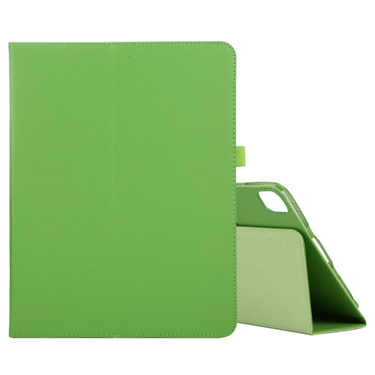 For iPad Air 13 2025 / 2024 / iPad Pro 12.9 2022 / 2021 / 2020 / 2018 Litchi Texture Solid Color Leather Tablet Case(Green)