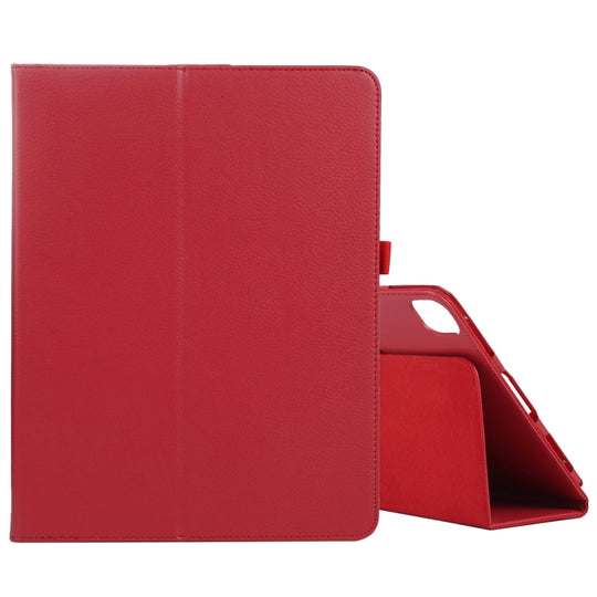For iPad Air 13 2025 / 2024 / iPad Pro 12.9 2022 / 2021 / 2020 / 2018 Litchi Texture Solid Color Leather Tablet Case(Red)