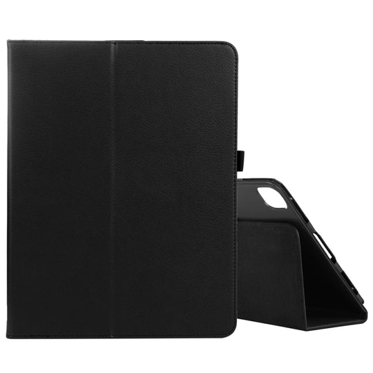 For iPad Air 13 2025 / 2024 / iPad Pro 12.9 2022 / 2021 / 2020 / 2018 Litchi Texture Solid Color Leather Tablet Case(Black)