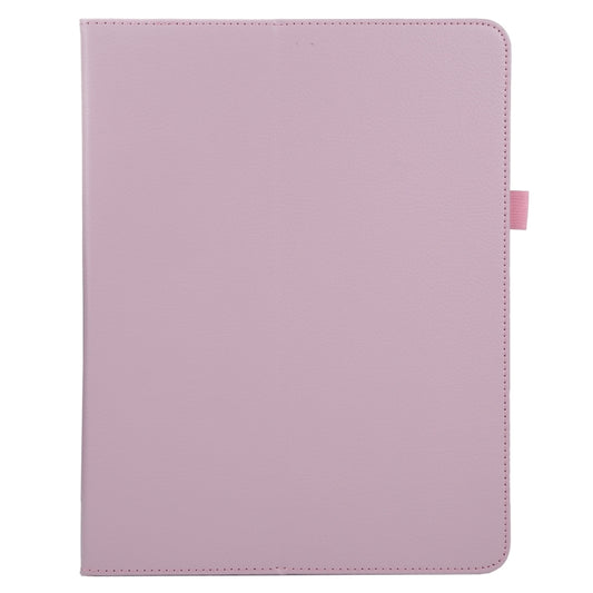 For iPad Air 13 V2024 / iPad Pro 12.9 2022 / 2021 / 2020 / 2018 Litchi Texture Solid Color Leather Tablet Case(Pink) - iPad Pro 12.9 (2022/2021) Cases by buy2fix | Online Shopping UK | buy2fix