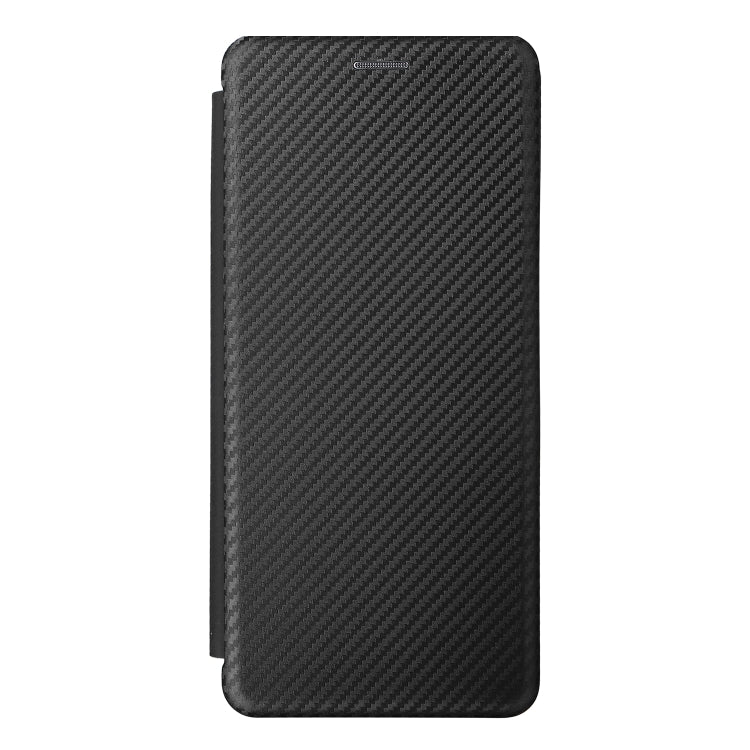 For Ulefone Note 12P Carbon Fiber Texture Horizontal Flip PU Phone Case(Black) by buy2fix