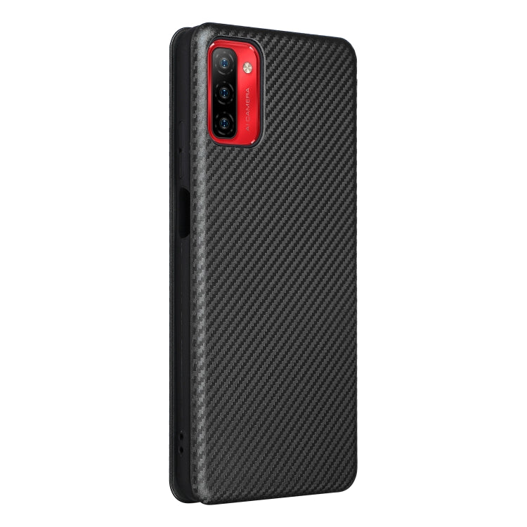 For Ulefone Note 12P Carbon Fiber Texture Horizontal Flip PU Phone Case(Black) by buy2fix